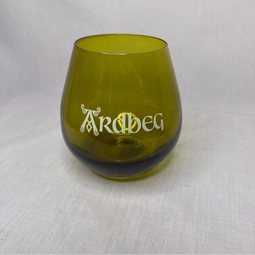 Olive Green Glass Art Piece